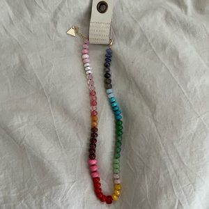 Anthropologie Rainbow Stone Necklace